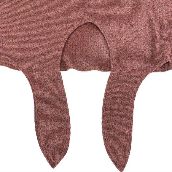 Hummingbird cold shoulder tie waist knit top - L - Picture 10 of 16